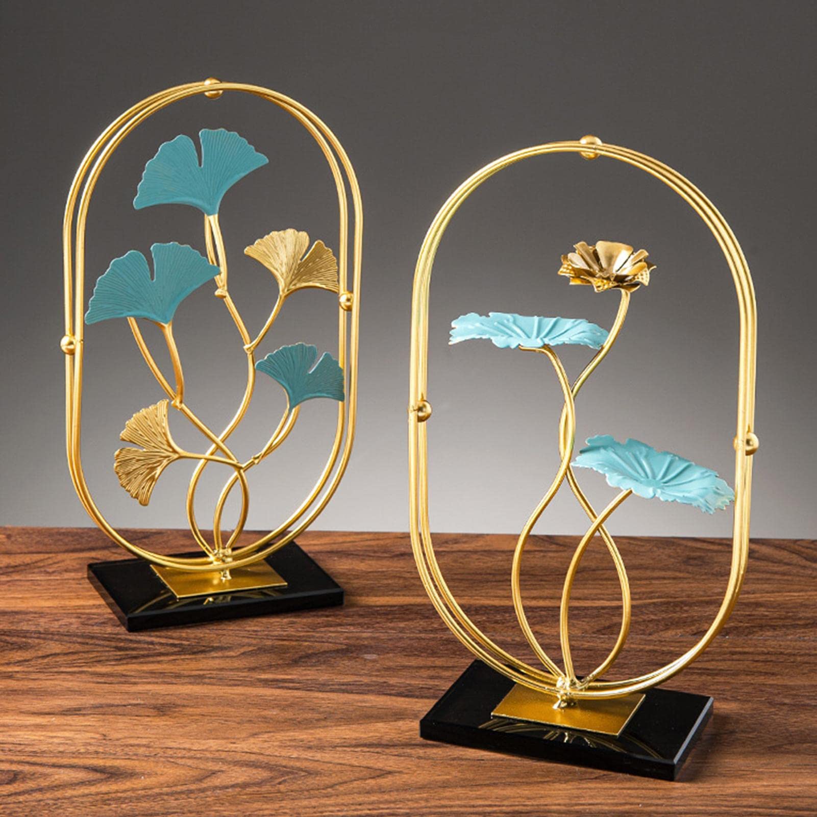 Amazon.co.jp: イチョウの葉飾り、金属イチョウの葉 - 安定したベース